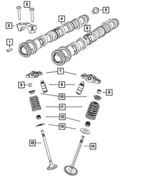 Intake Camshaft, Right Side - Mopar (05184380AH)