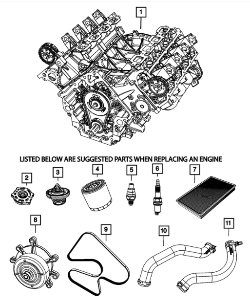 Air Filter - Mopar (05018777AC)