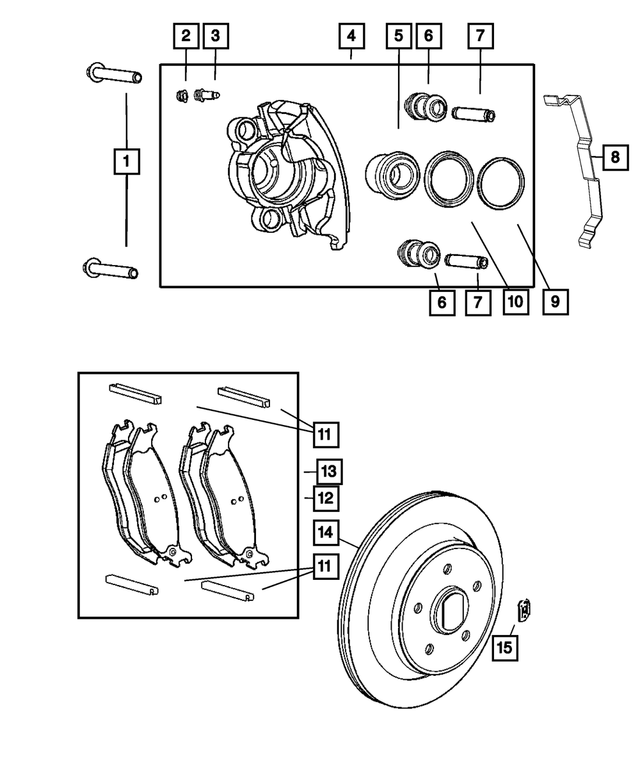 Disc Brake Pad Kit - Mopar (5083882AF)