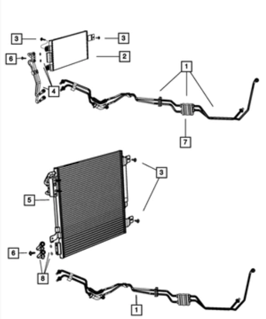 Supply &amp; Return Tube &amp; Hose - Mopar (55111450AE)