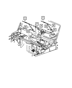 Windshield Wiper Motor And Linkage - Mopar (55077859AD)