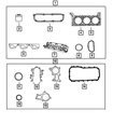 Engine Upper Gasket Package - Mopar (68003427AC)