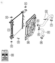 Engine Cooling Radiator - Mopar (55038001AH)