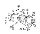 Engine Mount Isolator, Left Side - Mopar (5147191AC)