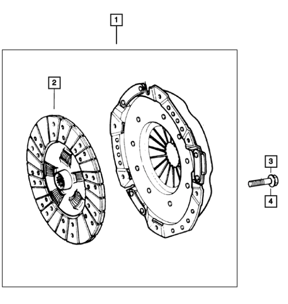 Pressure Plate And Disc Clutch Kit - Mopar (52104732AC)