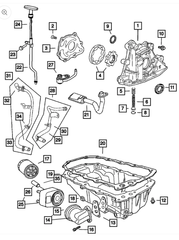 Engine Oil Filter - Mopar (04781452BF)