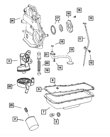 Engine Oil Filter - Mopar (5281090AB)