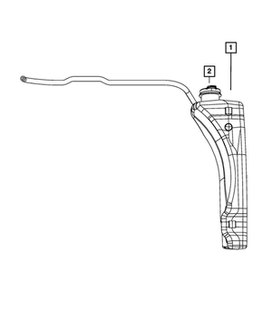 Coolant Recovery Bottle - Mopar (55056542AE)