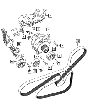 Idler Pulley - Mopar (4891797AB)