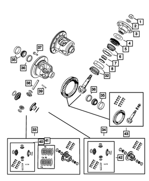 Differential Case Assembly - Mopar (68035642AB)