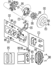 Pad Kit-Rear Disc Brake - Mopar (2AMV4560AC)