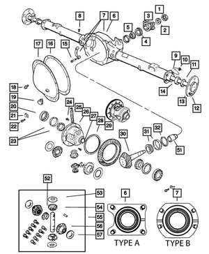 Axle Drive Shaft Seal - Mopar (52070427AB)