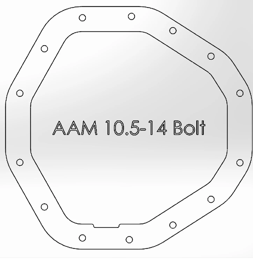 Rear Differential Cover, Machined Fins; Pro Series