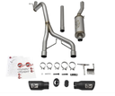 Rebel Series 2-1/2&quot; 409 Stainless Steel Cat-Back Exhaust System