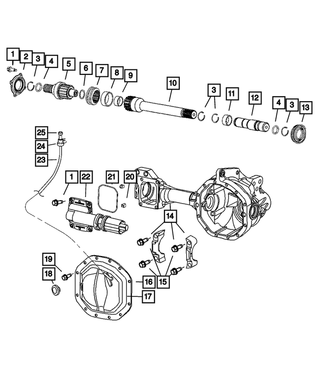 Axle Locker Actuator - Mopar (68399418AA)