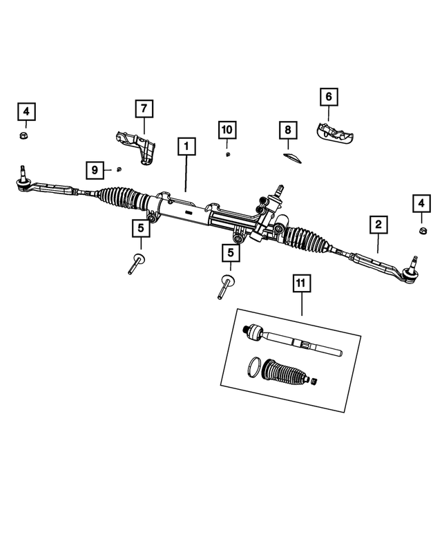 Outer Tie Rod End - Mopar (68156902AA)