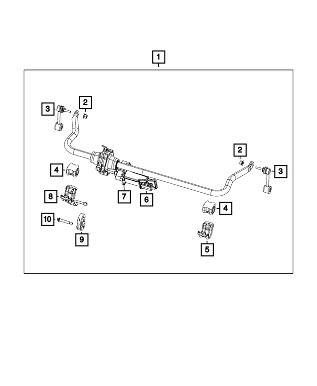 Front Stabilizer Bar - Mopar (52060300AK)