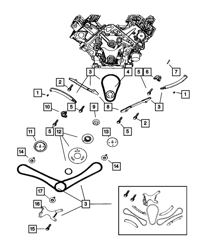 Engine Timing Drive Package - Mopar (68003352AA)