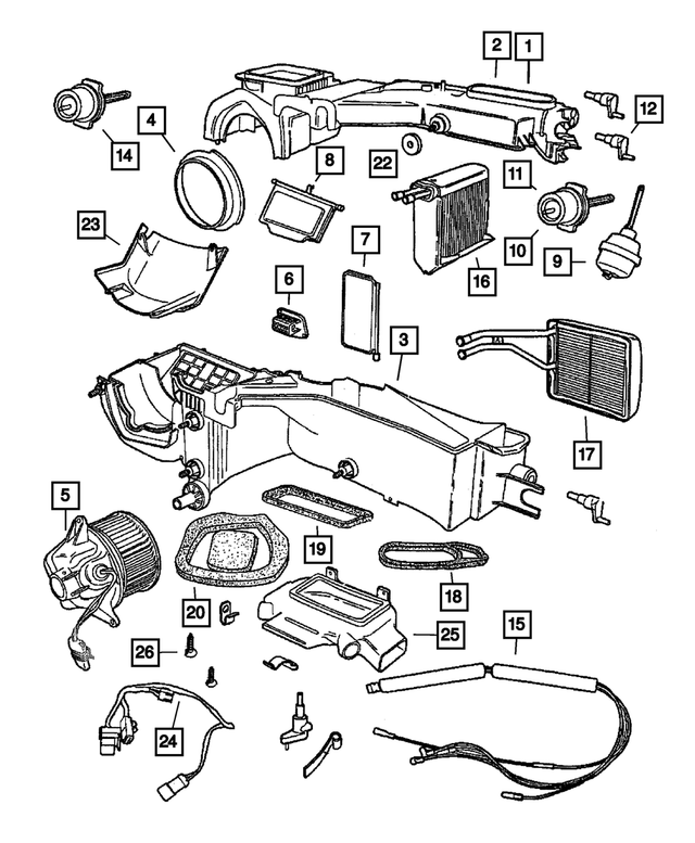 Blower Motor Resistor - Mopar (4864957)