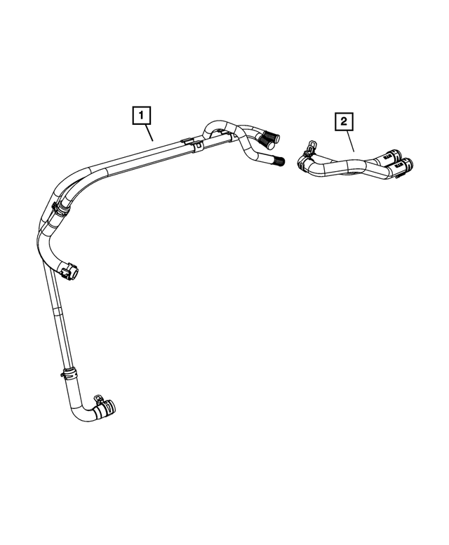 Heater Supply And Return Hose And Tube - Mopar (55111396AC)