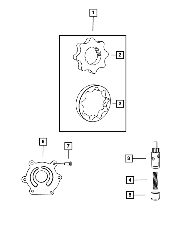 Oil Pump Rotor Set - Mopar (4892831AA)