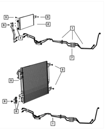 Supply &amp; Return Tube &amp; Hose - Mopar (55111450AE)