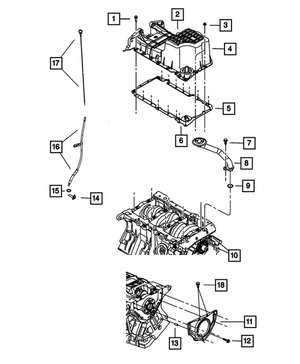 Oil Pan Gasket - Mopar (4792869AA)