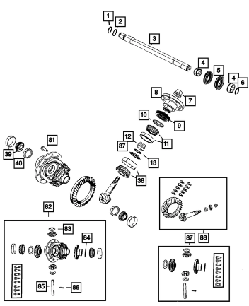 Differential Bearing - Mopar (J8126500)