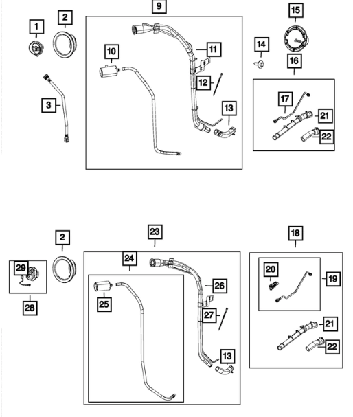 Fuel Filler Cap - Mopar (52030387AB)