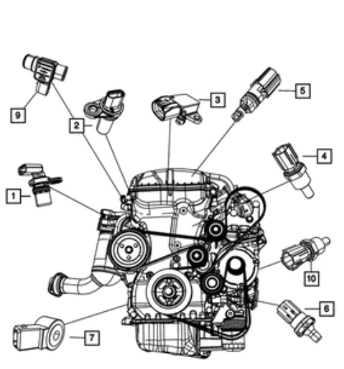 Crankshaft Position Sensor - Mopar (05033307AE)