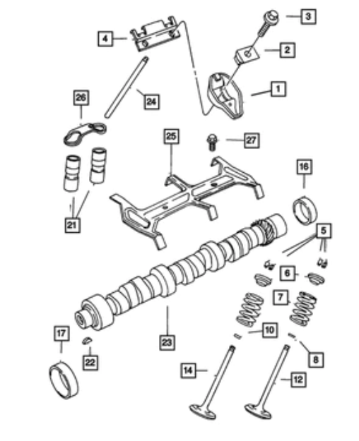 Valve Guide Seal, Exhaust - Mopar (53009887)