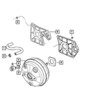 Power Brake Booster - Mopar (68003619AD)