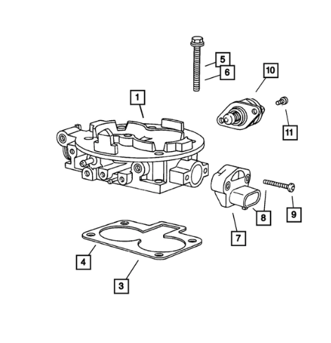 Air Idle Speed Motor - Mopar (4874373AB)