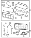 Engine Upper Gasket Package - Mopar (5170961AB)