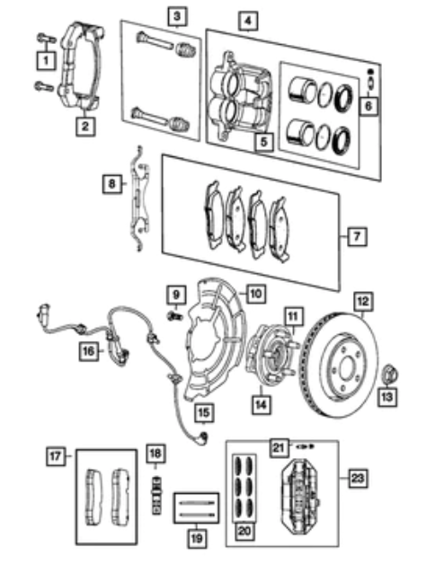 Brake Rotor - Mopar (5181513AD)