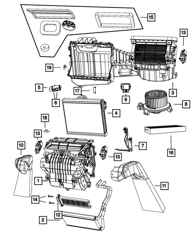 Heater Core - Mopar (68004193AB)