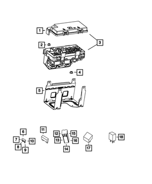 Mini Relay - Mopar (4692139AA)