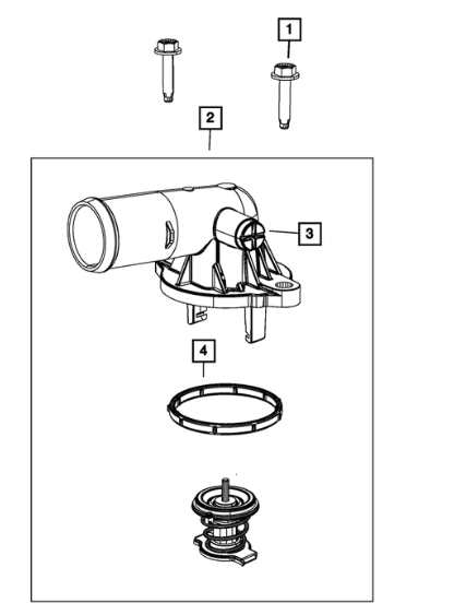 Thermostat Housing - Mopar (05184977AH)