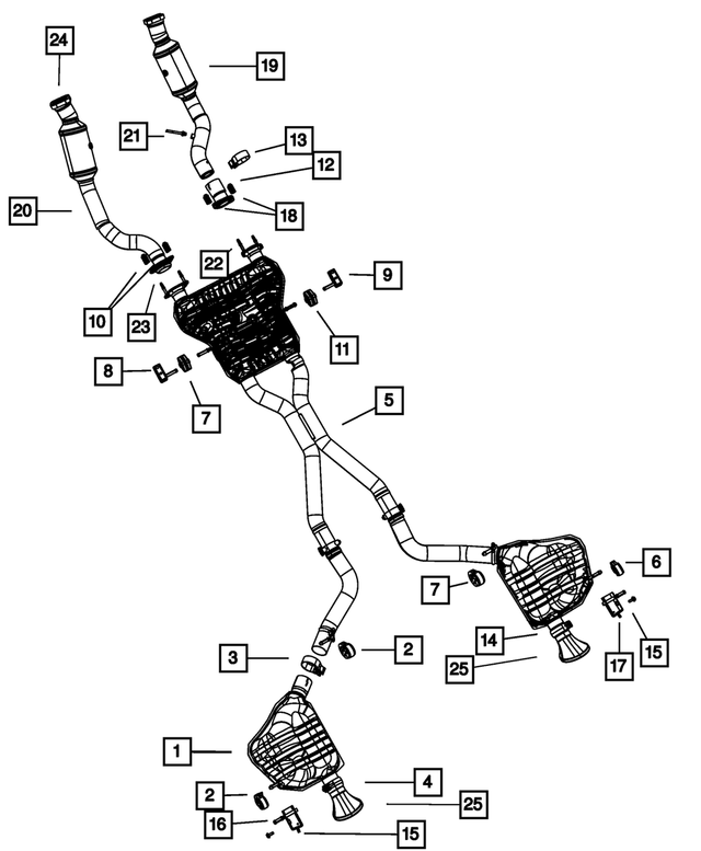 Exhaust Pipe And Converter, Right - Mopar (5181682AG)