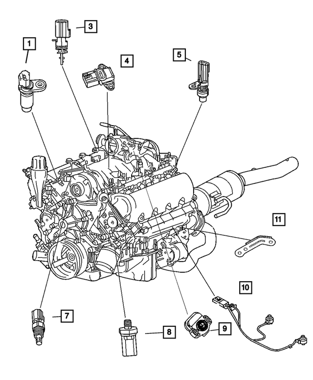 Knock Sensor - Mopar (56041679AC)