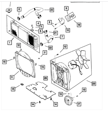 Radiator Cooling Fan Module - Mopar (52028337AC)