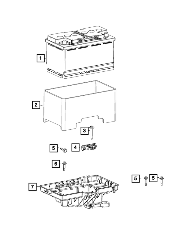 Storage Battery, Europe, Middle East - Mopar (BE0H7800AB)