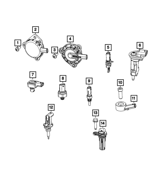 Crankshaft Position Sensor - Mopar (68079375AD)