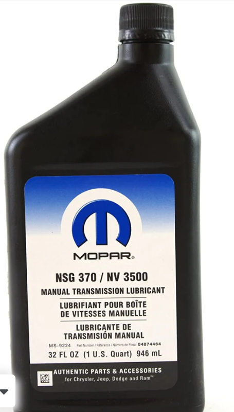 Genuine Mopar Fluid 4874464 Manual Transmission Lubricant - 1 Quart