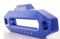 Saber Offroad SBR-FLB Saber Offroad Aluminium Anodised Fairlead (16000lbs) â€“ Blue