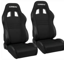 Corbeau A4 Reclining Racing Seat Pair for Jeep CJ-7, Wrangler YJ, TJ, JK &amp; Unlimited