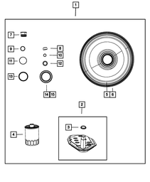 Transmission Oil Sump Filter Package - Mopar (5015267AD)