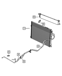 Oil Cooler Pressure And Return Hose And Tube - Mopar (55038077AJ)