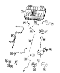 Storage Battery, Europe, Middle East - Mopar (BE0H7700AA)