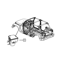 Anti-Lock Brake System Module, Export - Mopar (68145835AE)